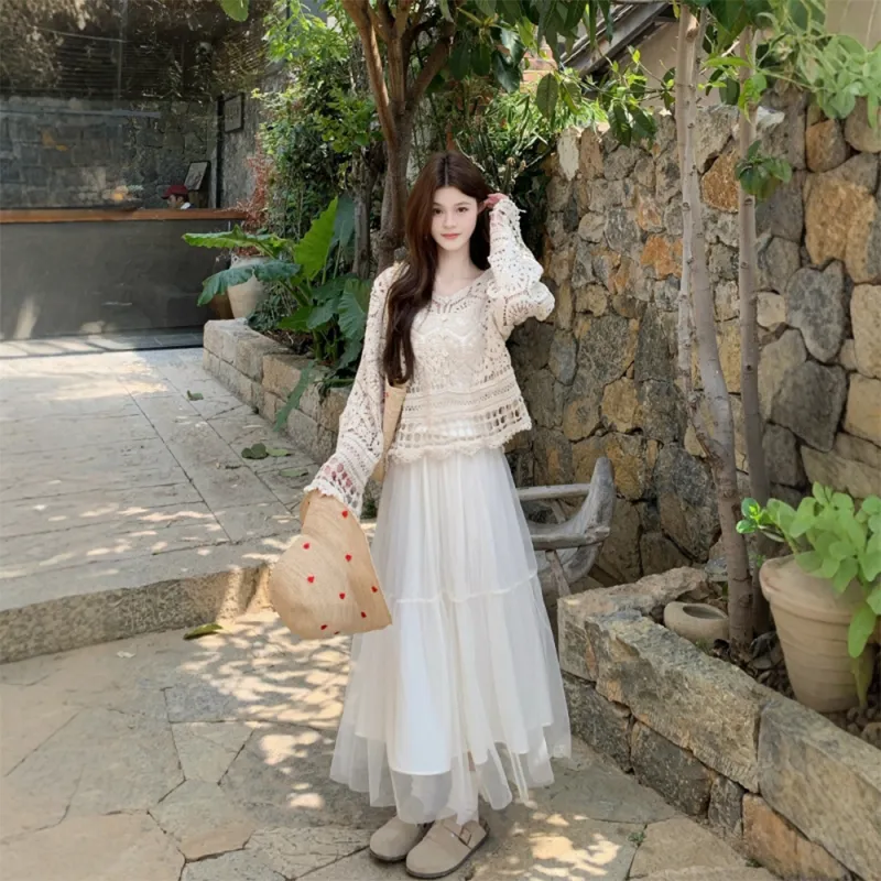 COVER TIME Two Piece Skirt Sets Women's Image Color-5