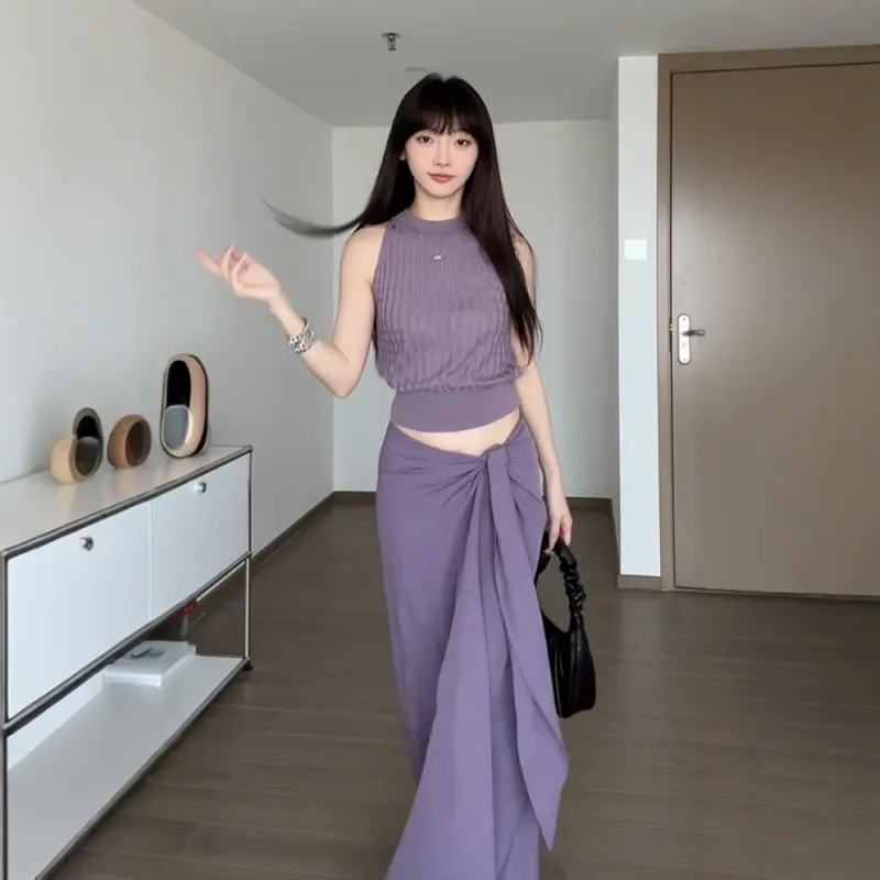 COVER TIME Two Piece Skirt Sets Women's-6