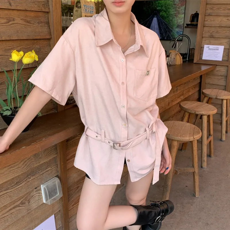 COVER TIME Shirts Women's Pink-2