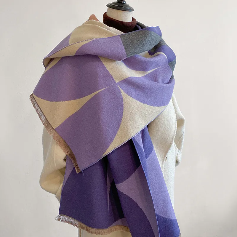 Narandu Polyester Shawls Women's Purple-3