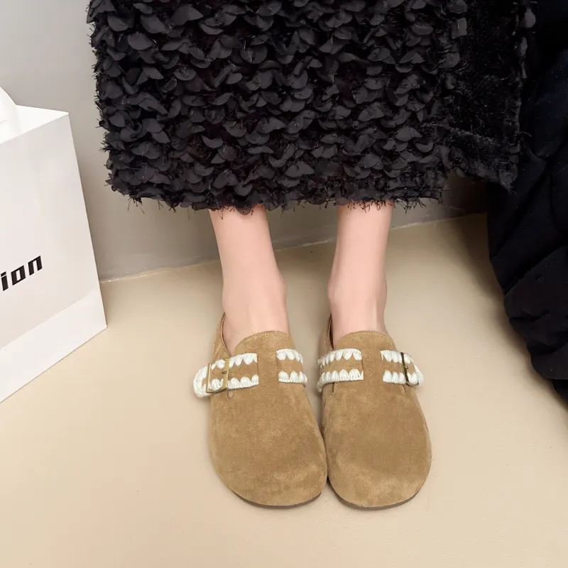 FANNAISHI Abrasion Resistant Slip Resistant Wrap toe Slippers Women's-12