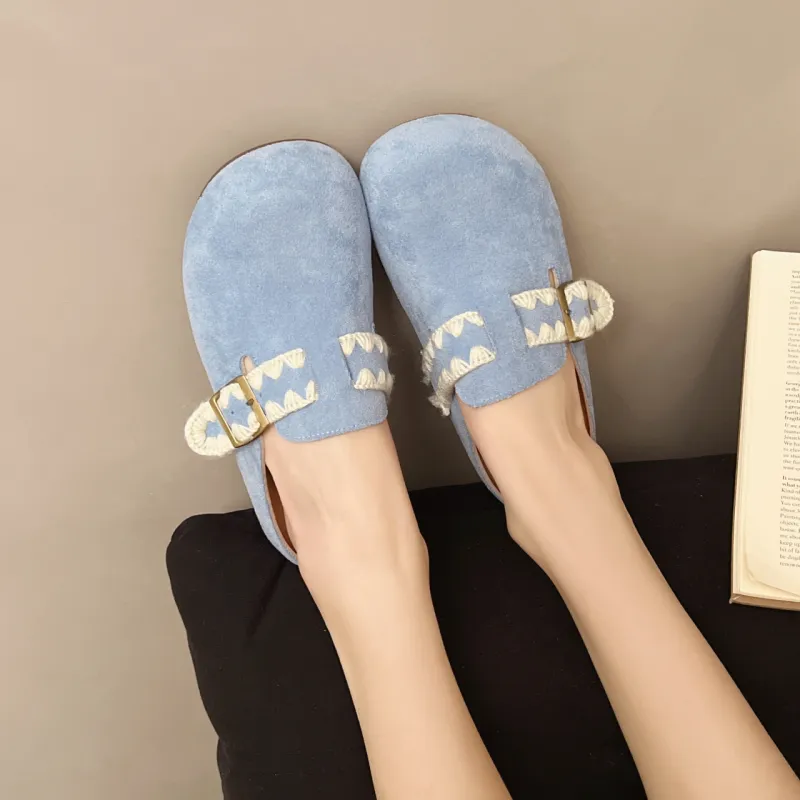 FANNAISHI Abrasion Resistant Slip Resistant Wrap toe Slippers Women's-7