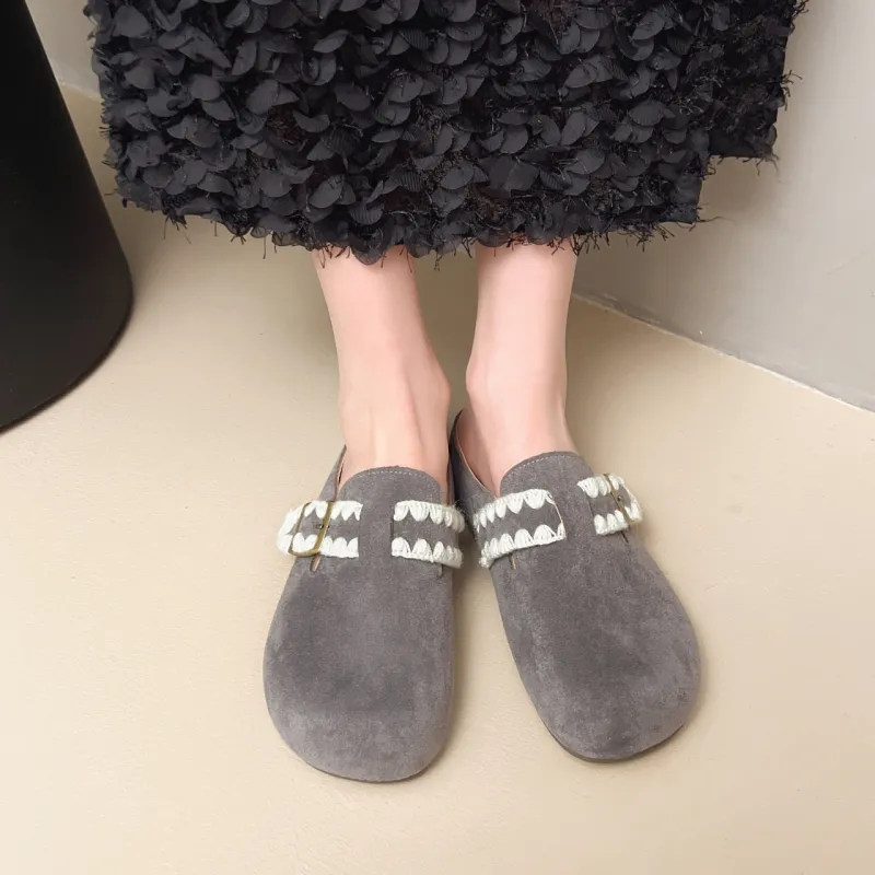 FANNAISHI Abrasion Resistant Slip Resistant Wrap toe Slippers Women's-23