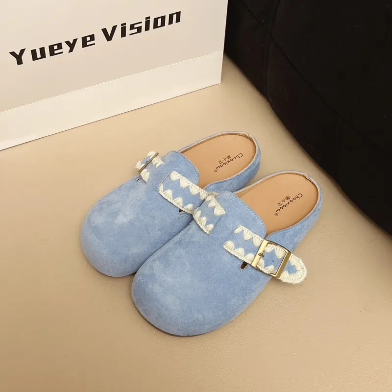 FANNAISHI Abrasion Resistant Slip Resistant Wrap toe Slippers Women's-8