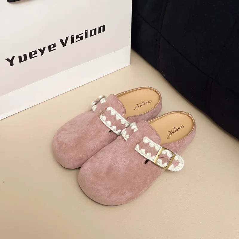 FANNAISHI Abrasion Resistant Slip Resistant Wrap toe Slippers Women's-18