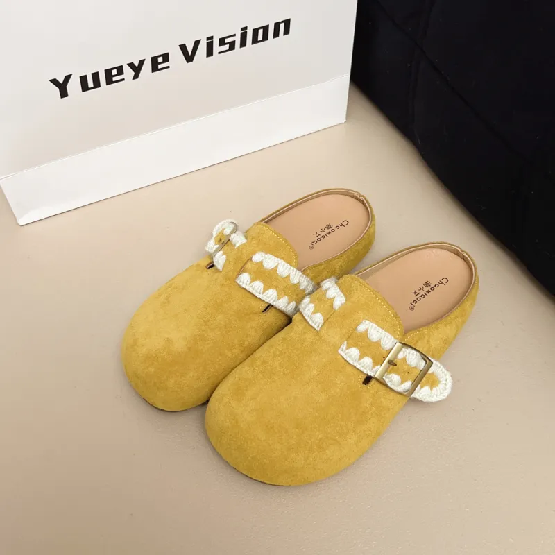 FANNAISHI Abrasion Resistant Slip Resistant Wrap toe Slippers Women's-3