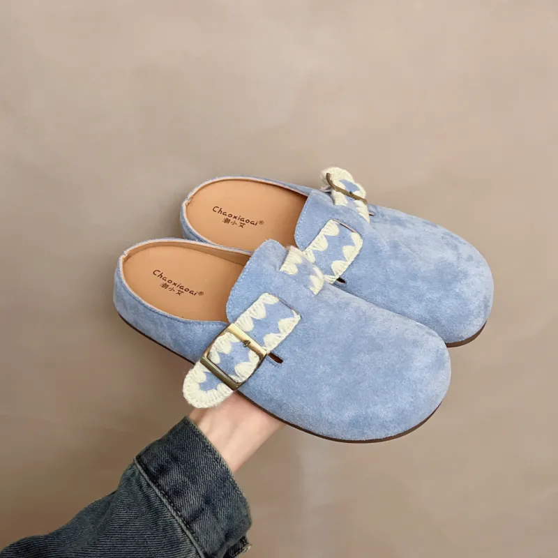 FANNAISHI Abrasion Resistant Slip Resistant Wrap toe Slippers Women's-9