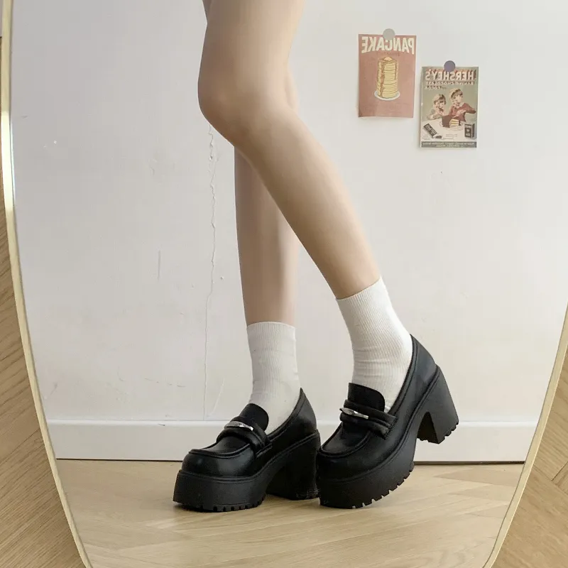 FANNAISHI Loafers Women's Black Glossy Finish/Black Matte/Brown Black-17