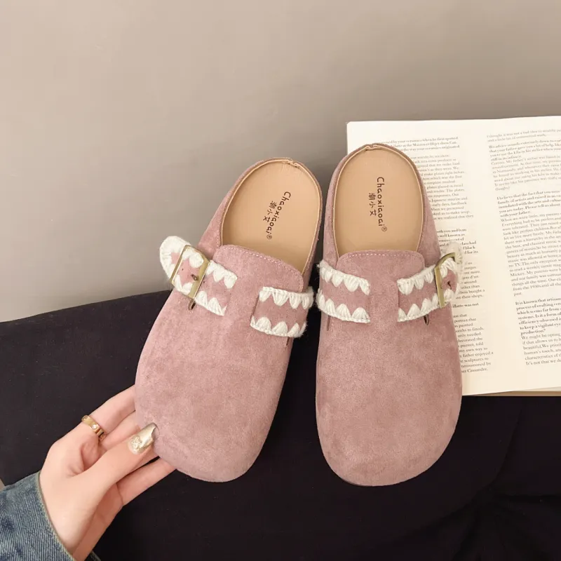 FANNAISHI Abrasion Resistant Slip Resistant Wrap toe Slippers Women's-19