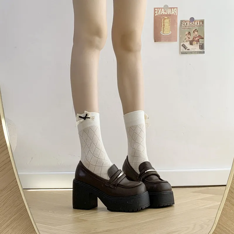 FANNAISHI Loafers Women's Black Glossy Finish/Black Matte/Brown Black-23