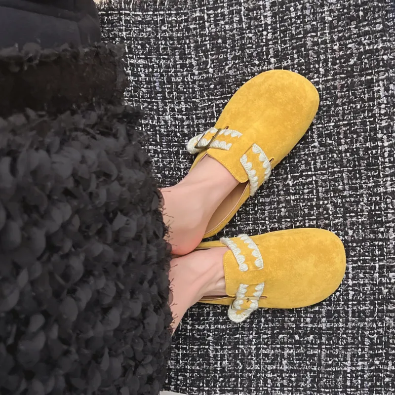 FANNAISHI Abrasion Resistant Slip Resistant Wrap toe Slippers Women's-1