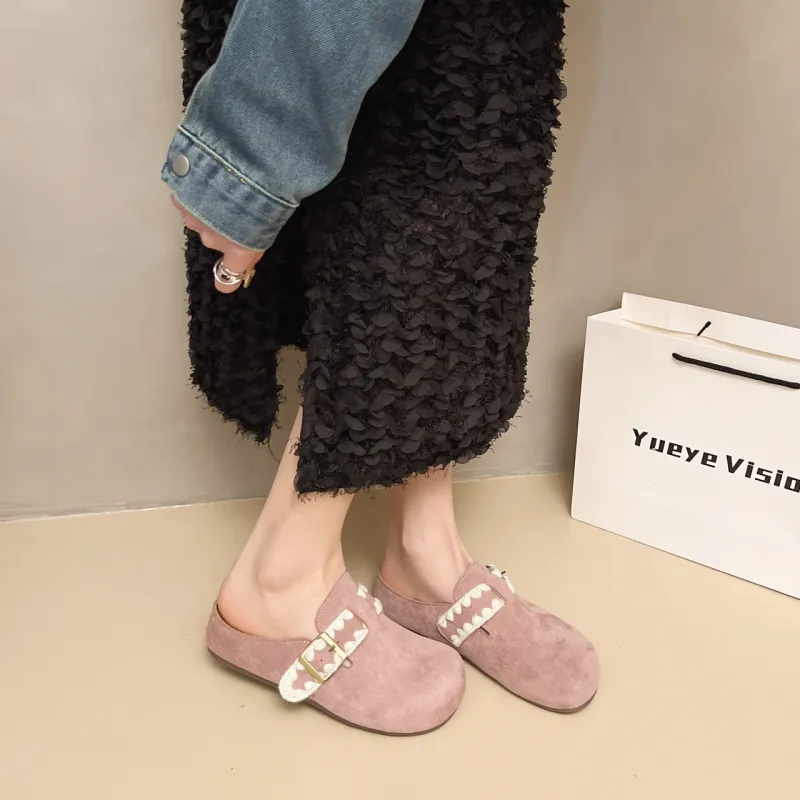 FANNAISHI Abrasion Resistant Slip Resistant Wrap toe Slippers Women's-17