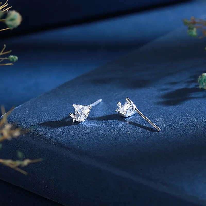 INSIDEOUT S 990 Silver Stud Earrings Women's-3