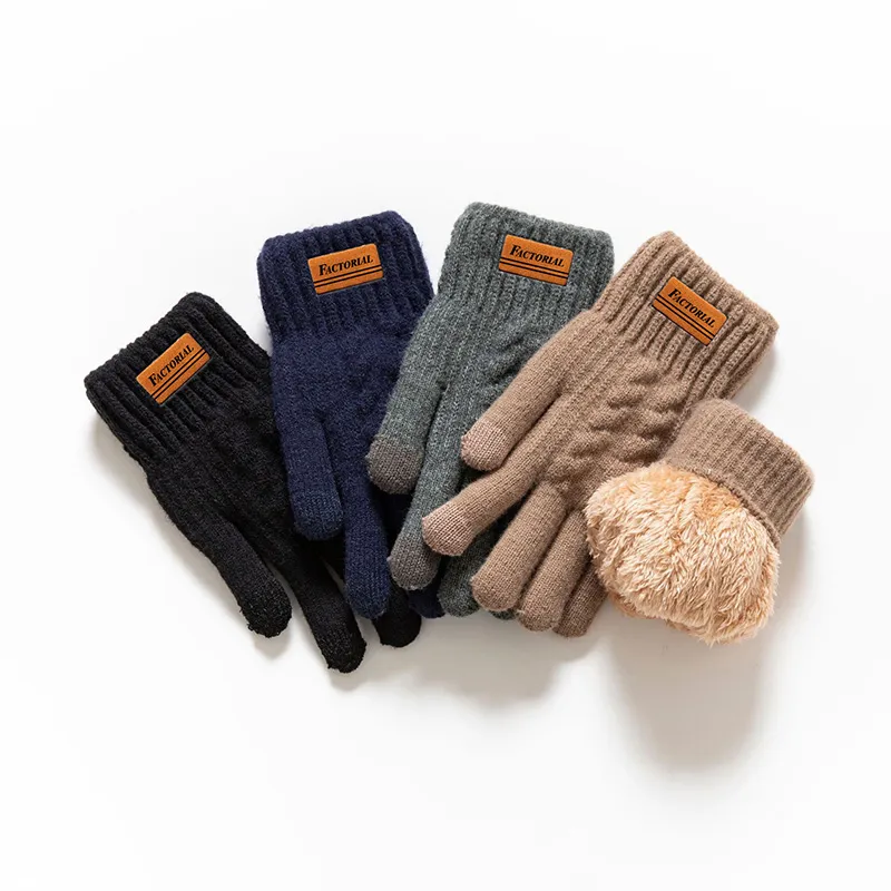 FACTORIAL Plush Knit Gloves Unisex-7