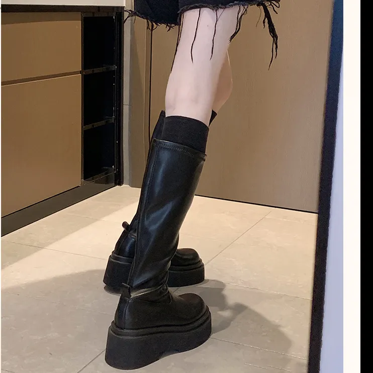 Moon Veil Knee high Boots 7cm Women's-13