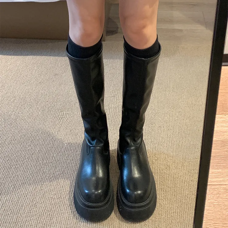 Moon Veil Knee high Boots 7cm Women's-14