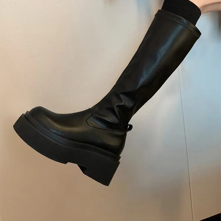 Moon Veil Knee high Boots 7cm Women's-15