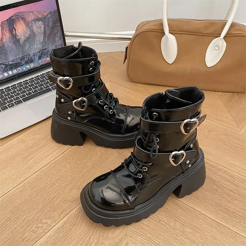 Moon Veil Ankle Boots Women's Black-3