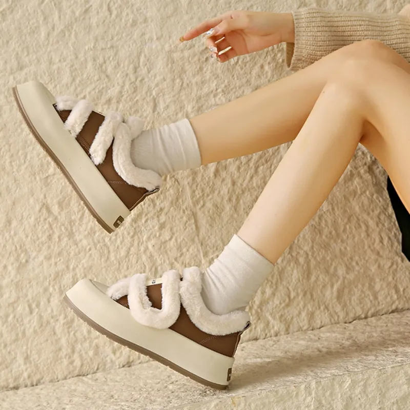 Thermal Slip Resistant Low Top Trendy Casual Skateboard Shoes & Unlined Shoes Selection Women's-18