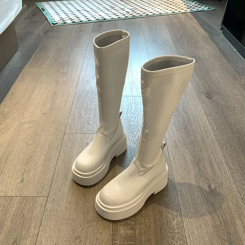 Moon Veil Knee high Boots 7cm Women's-7