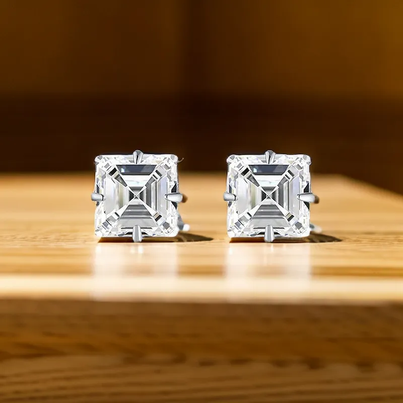 Brilliant Heart S 990 Silver Stud Earrings Women's-2