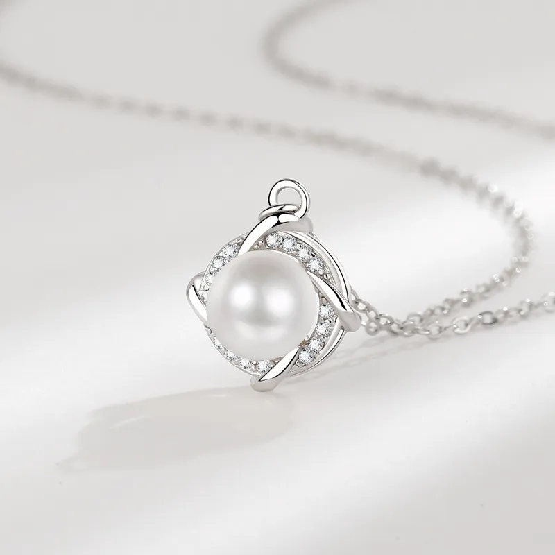 Brilliant Heart S925 Necklaces Women's-3