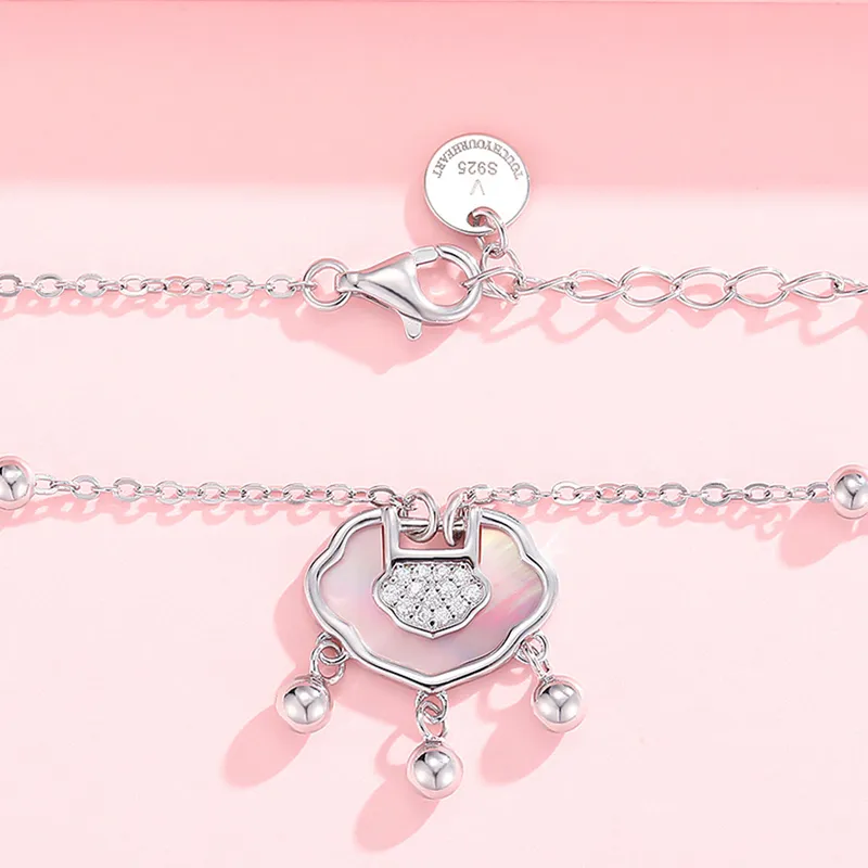 Brilliant Heart S925 Necklaces Women's-3