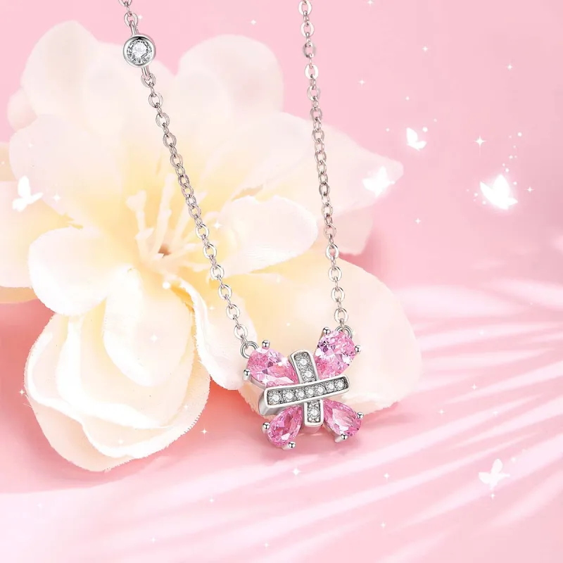 Brilliant Heart S925 Silver Necklaces Women's-3