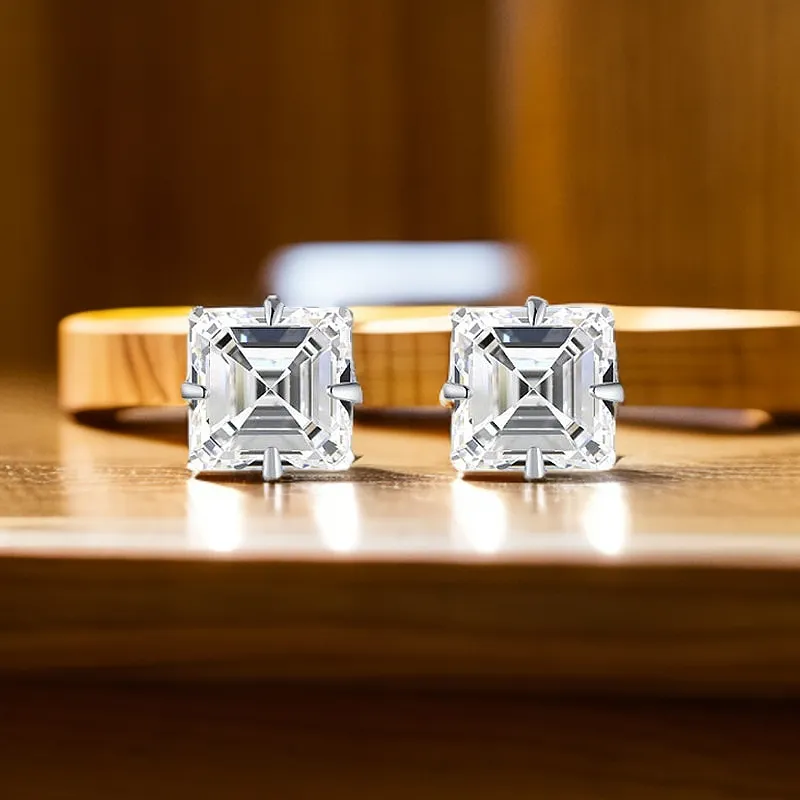 Brilliant Heart S 990 Silver Stud Earrings Women's-4