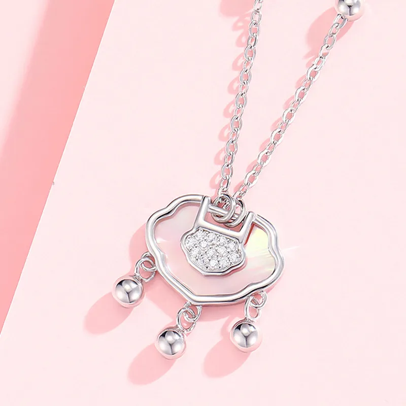 Brilliant Heart S925 Necklaces Women's-1