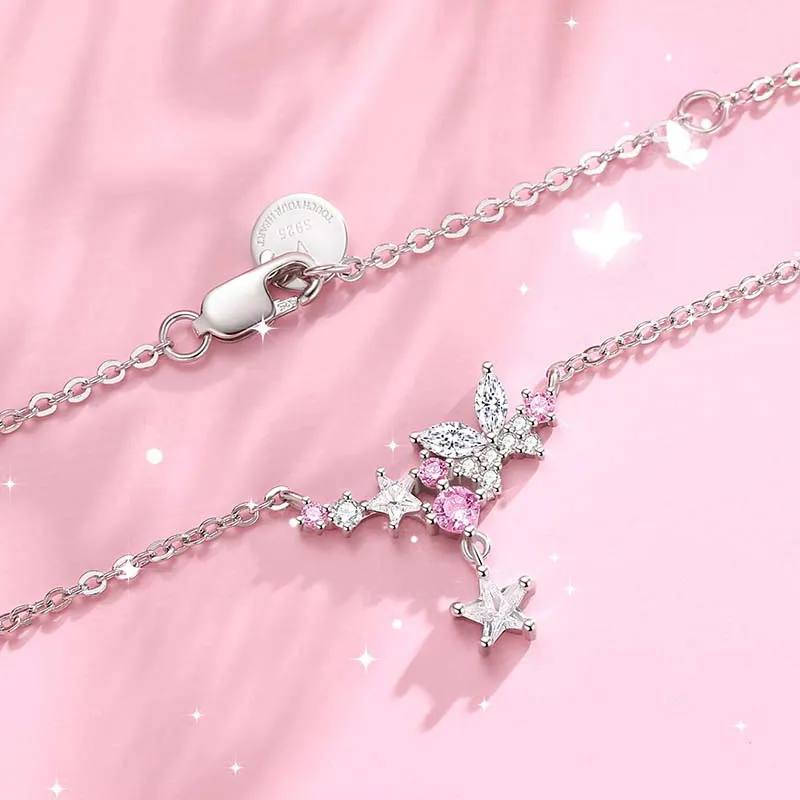 Brilliant Heart S925 Necklaces Women's-2