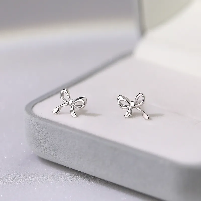 Brilliant Heart S 990 Silver Stud Earrings Women's-4
