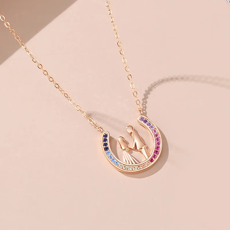 Brilliant Heart S925 Silver Necklaces Women's-4