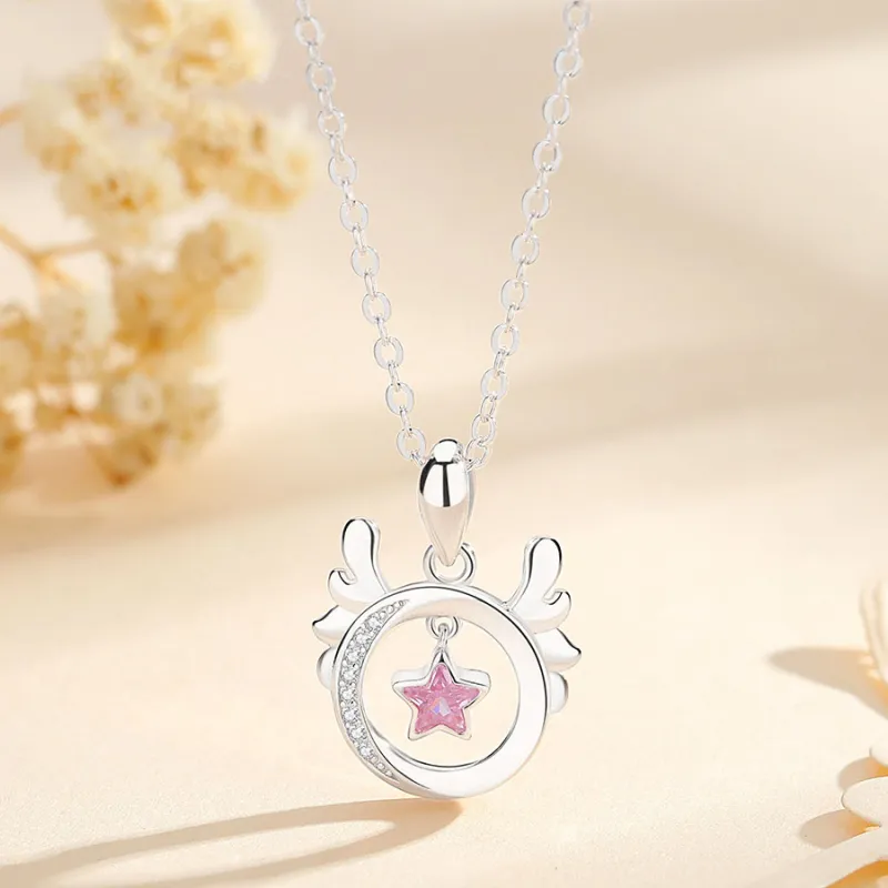 Brilliant Heart S925 Necklaces Women's-2