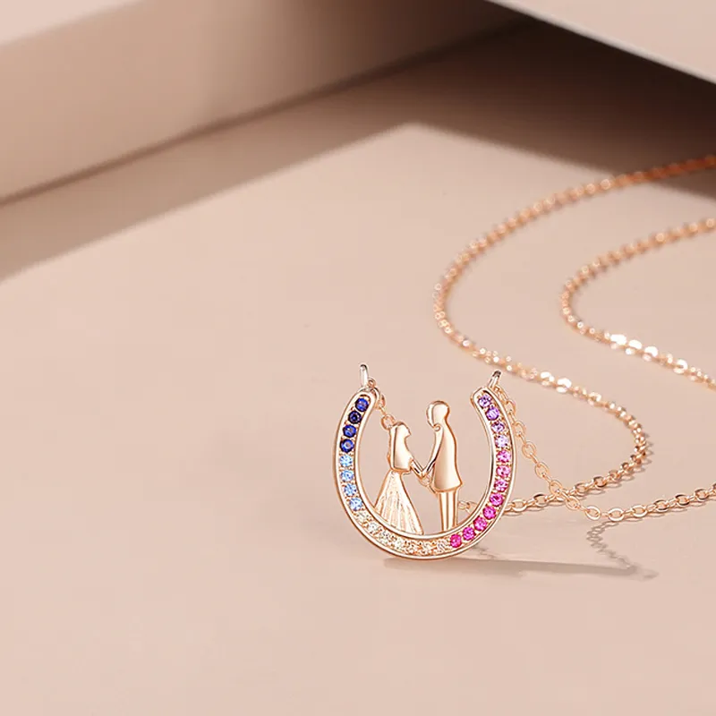 Brilliant Heart S925 Silver Necklaces Women's-1