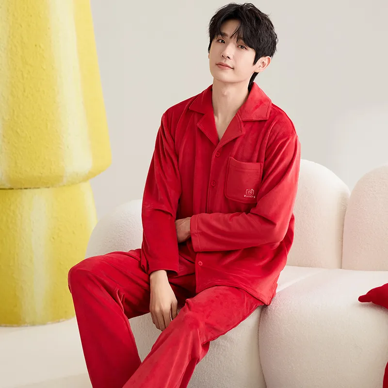 MIIOW Honmei Honmei Series Pajama Set Men's Gift Box Set Red-2