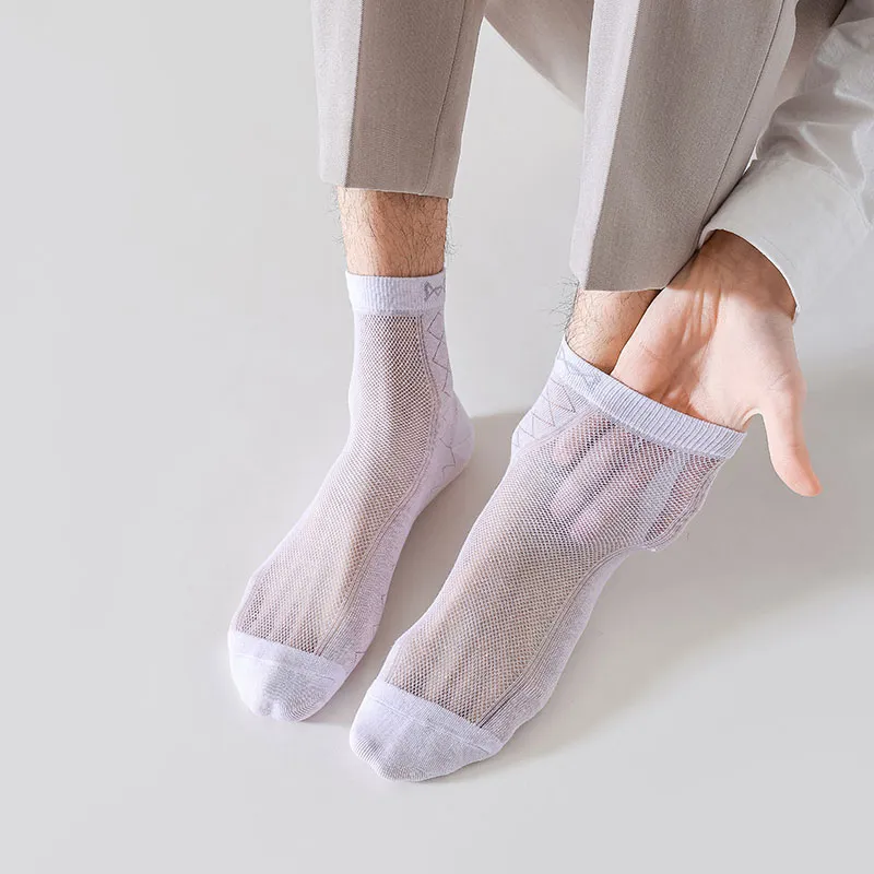 MIIOW Cool One Summer Series Mid Calf Socks Men's 5 Pack-8