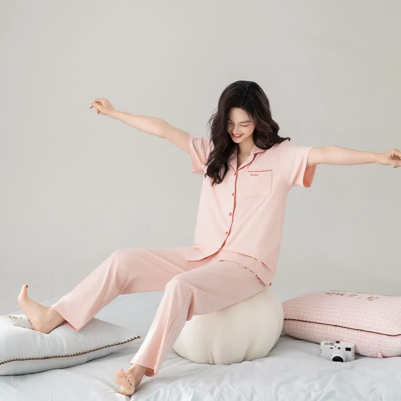 MIIOW Fruit Printing Series Pajama Set Women's Pink-1