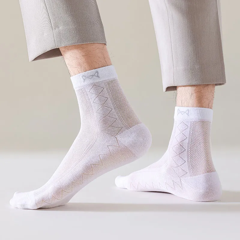 MIIOW Cool One Summer Series Mid Calf Socks Men's 5 Pack-3