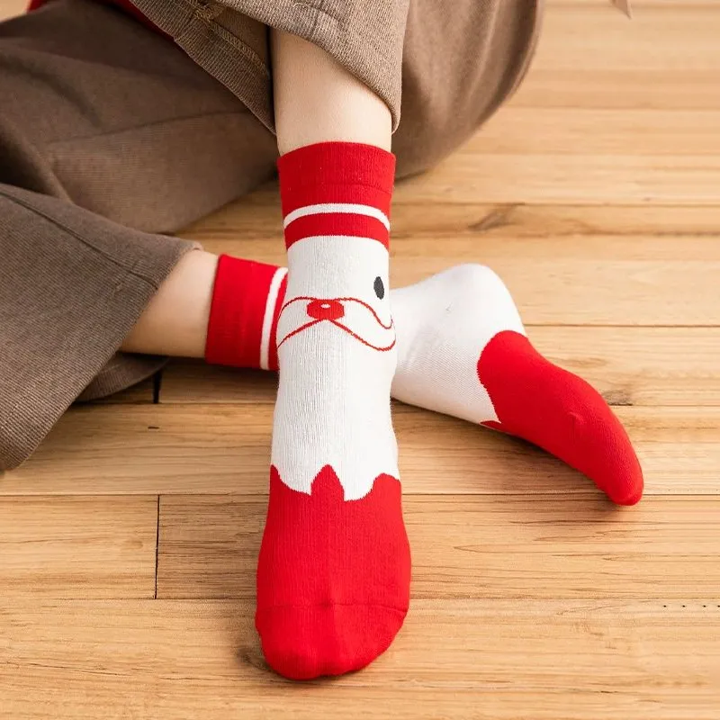 MIIOW Trend Party Series Mid Calf Socks Unisex 5 Pack-4