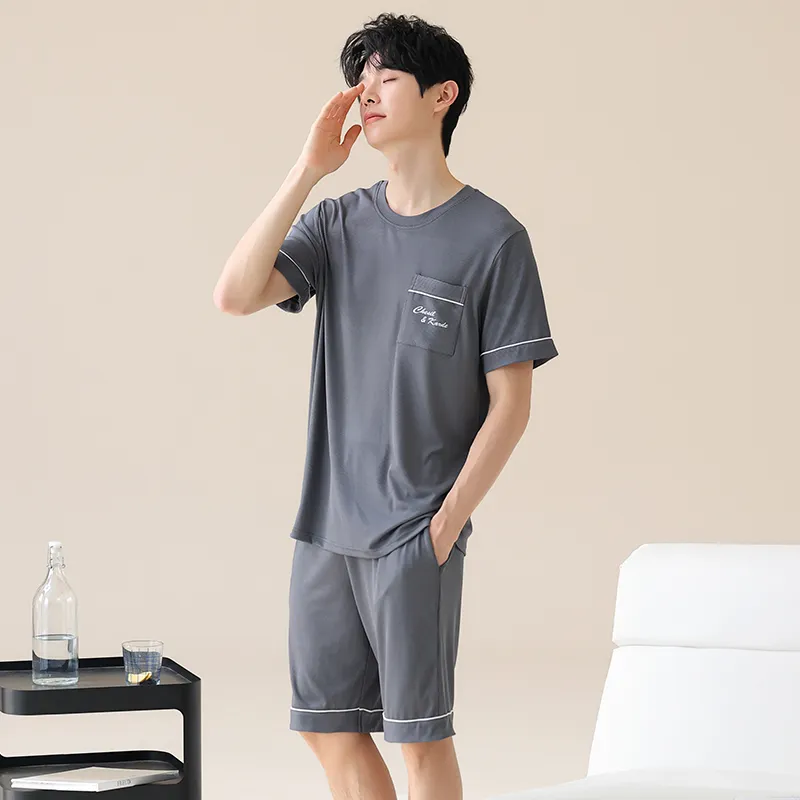 MIIOW Pajama Set Men's Dark Gray-3