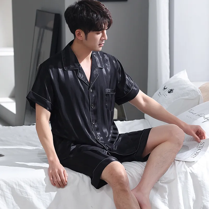 MIIOW Cool One Summer Series Pajama Set Men's Black-2