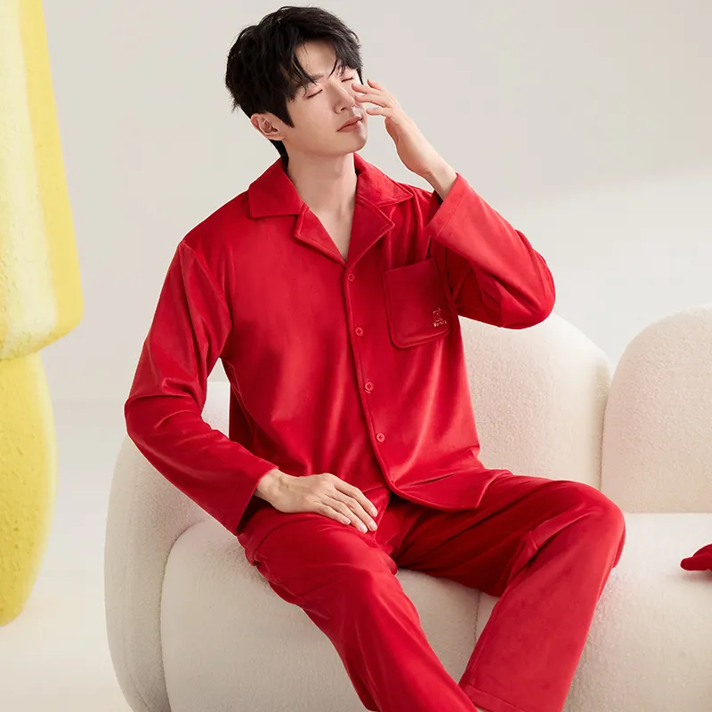 MIIOW Honmei Honmei Series Pajama Set Men's Gift Box Set Red-3