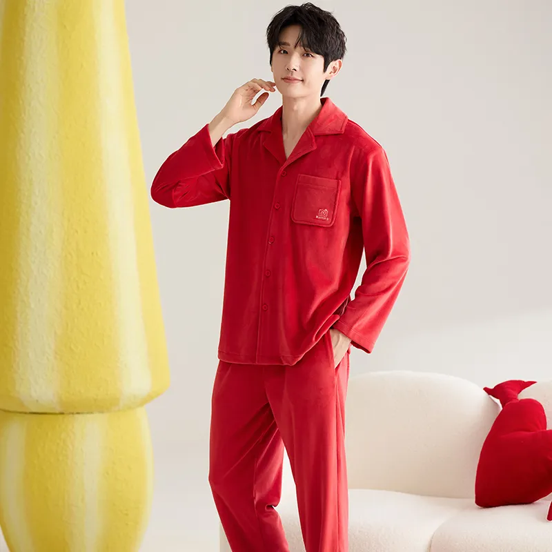 MIIOW Honmei Honmei Series Pajama Set Men's Gift Box Set Red-4