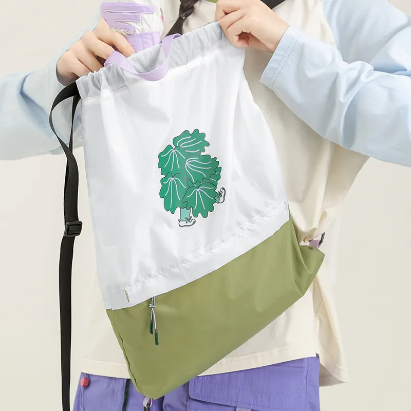 Cloud Factory Polyamide Backpack Large Size Unisex White/Green-2