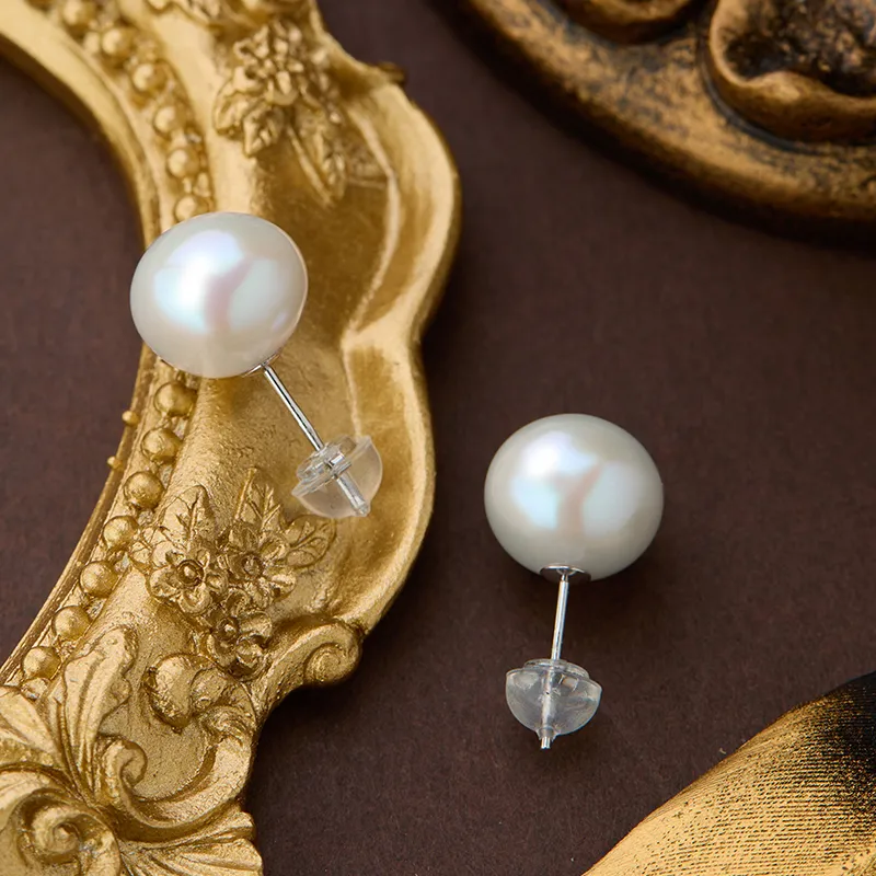 SEATINE Freshwater Pearl Stud Earrings Women's-1