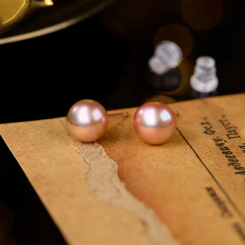 SEATINE Freshwater Pearl Stud Earrings Women's-2