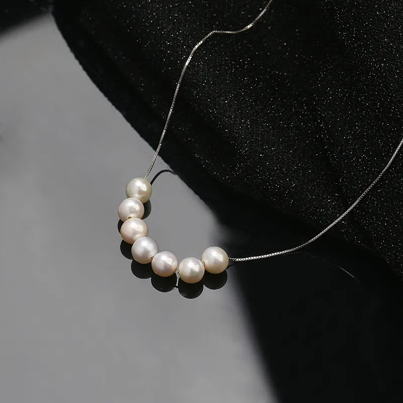 SEATINE Freshwater Pearl Smiling Necklace Women's-2