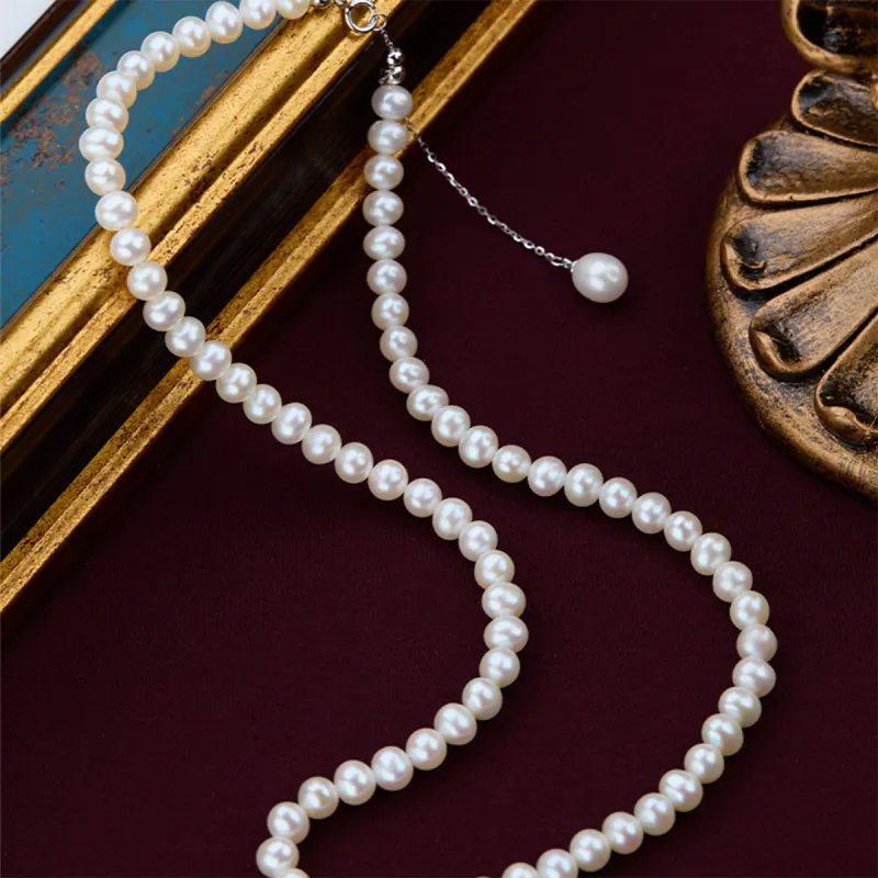 SEATINE Freshwater Pearl Necklaces Women's-3