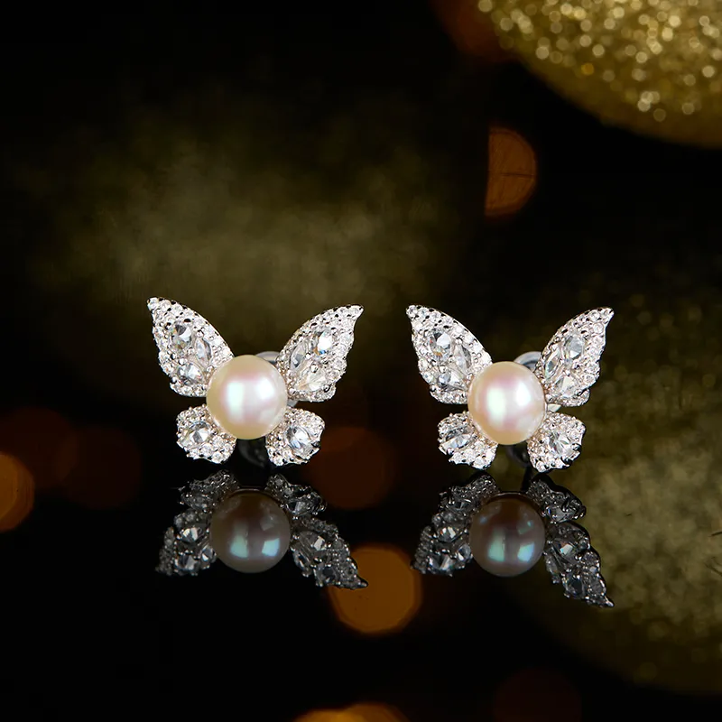 SEATINE Freshwater Pearl Pair Of Stud Earrings Women's-1